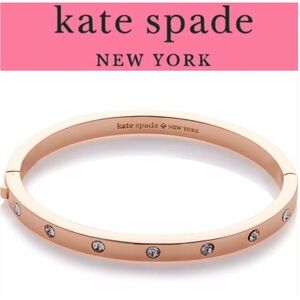 Kate ♠️ Spade ✨RoseGold ✨Crystal ✨Hinge Bangle✨ Bracelet✨